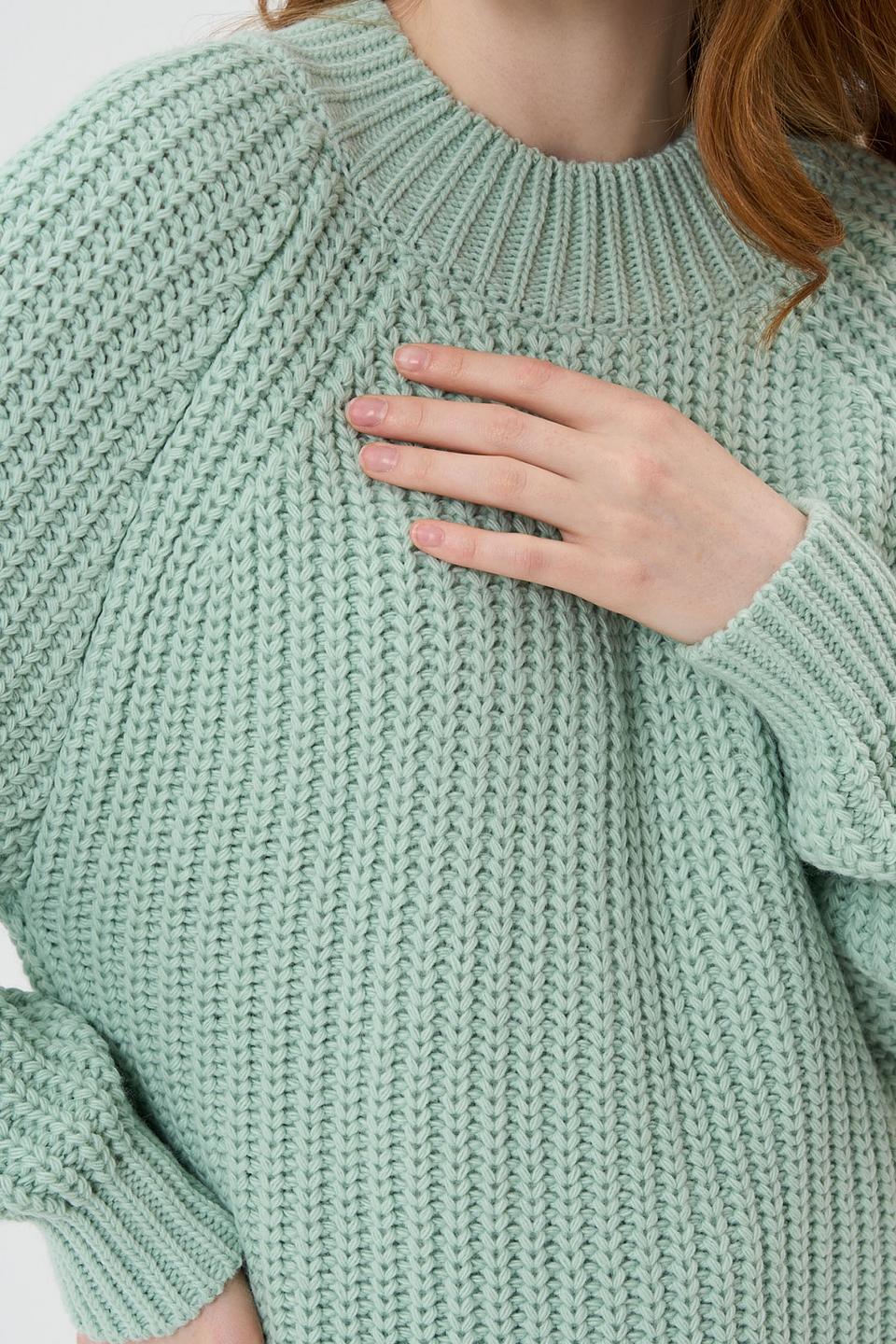 Джемпер BE YOU вязаный мятный