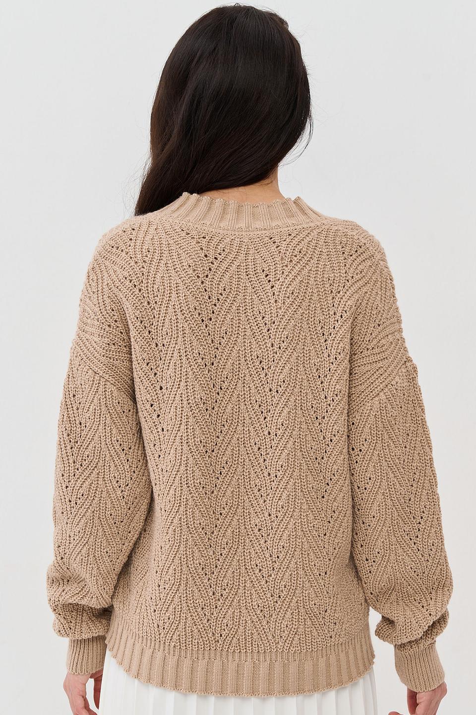 Джемпер NEWVAY вязаный бежевый