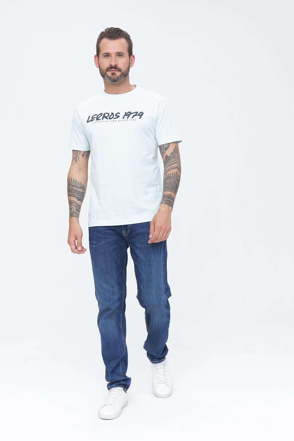 Футболка Lerros с логотипом мятная