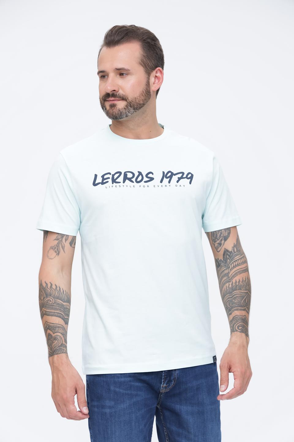 Футболка Lerros с логотипом мятная