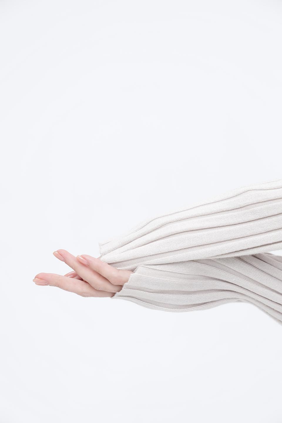 Пуловер Broadway в рубчик бежевый