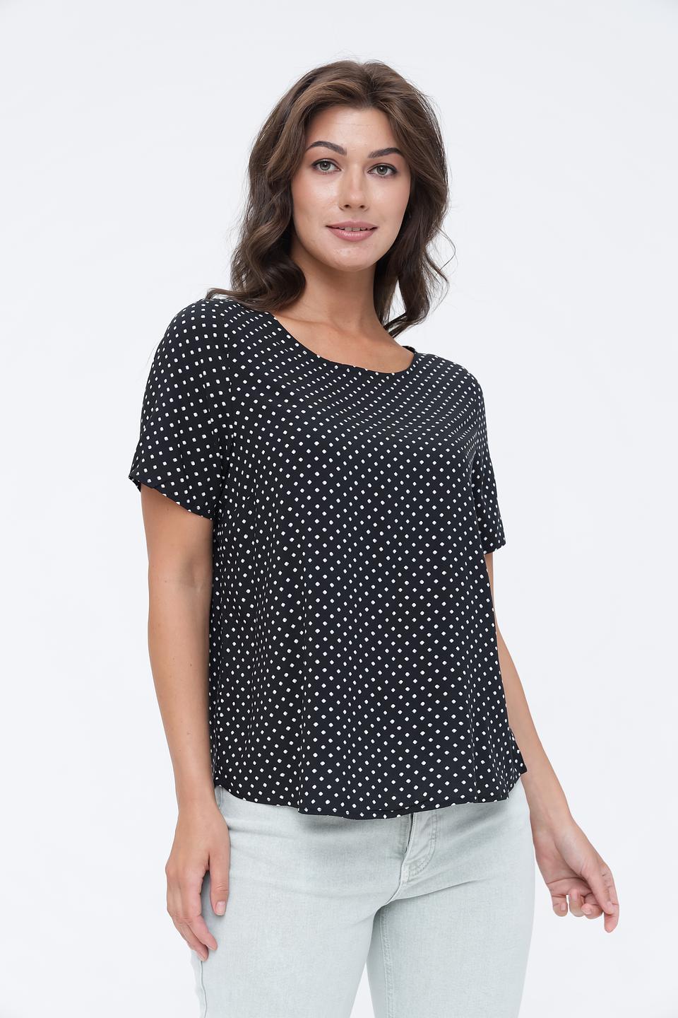 Блуза Broadway в горошек чёрный