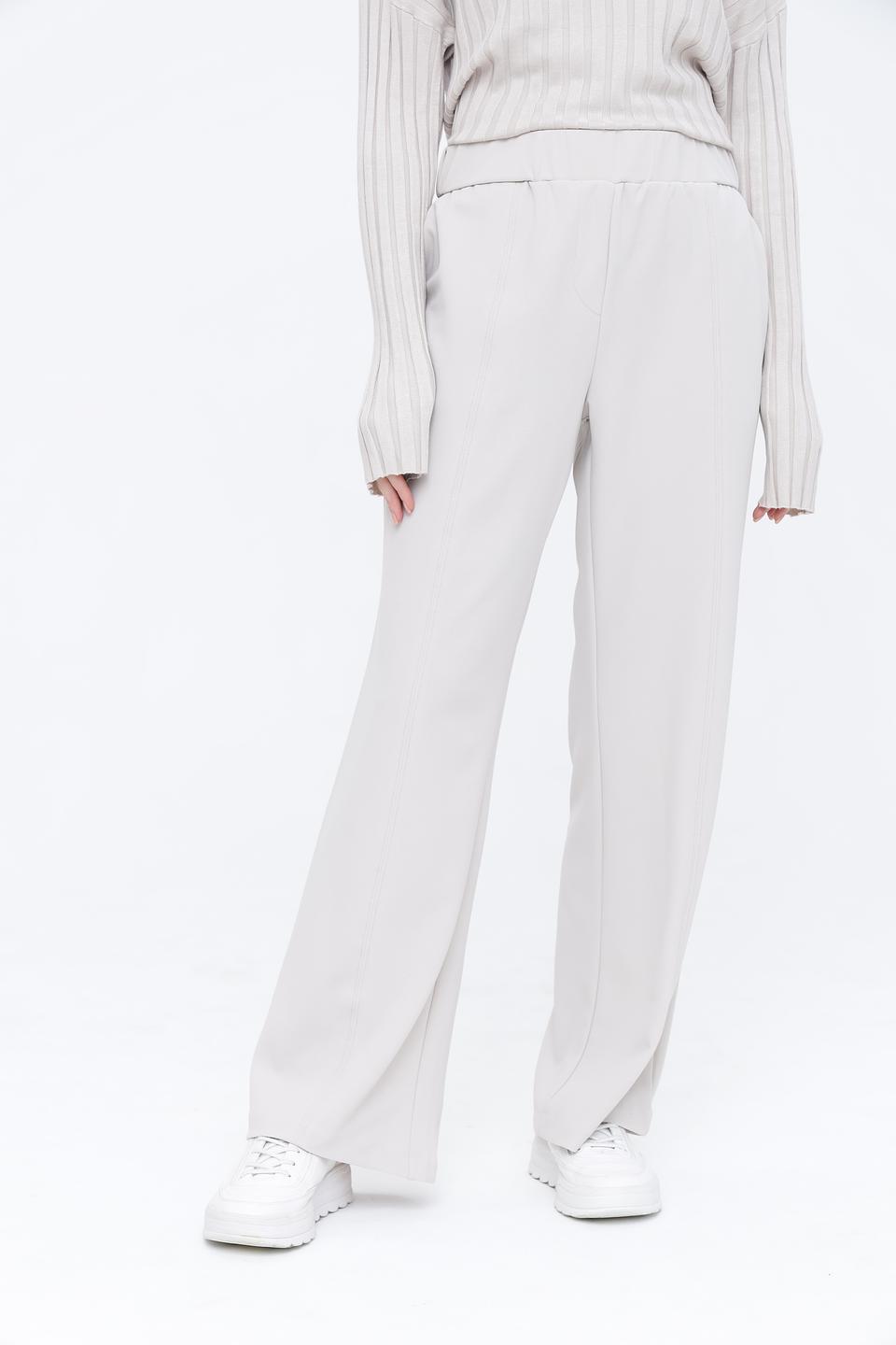 Брюки клёш Broadway бежевые