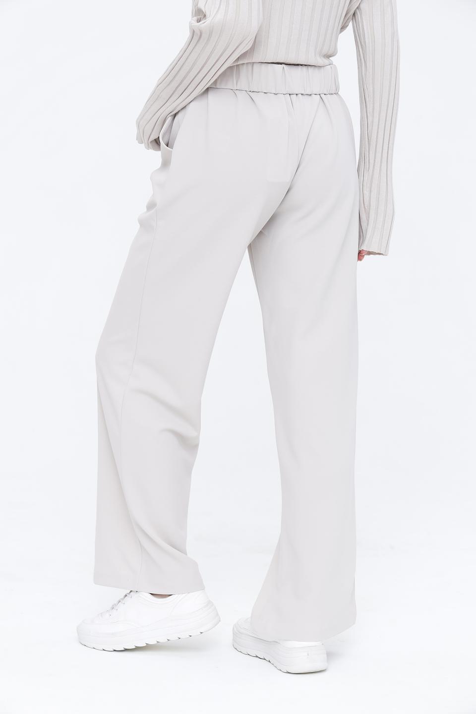 Брюки клёш Broadway бежевые