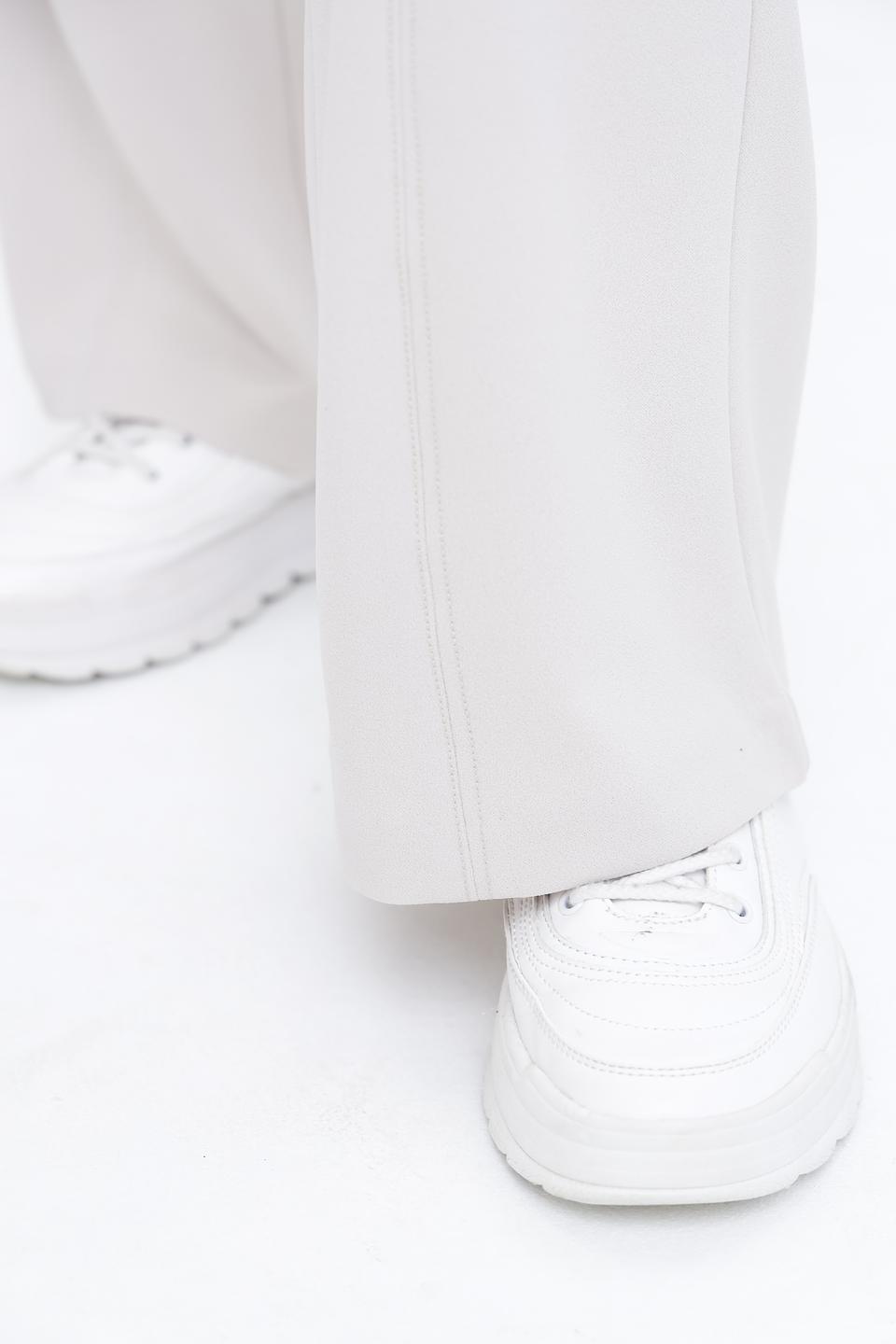 Брюки клёш Broadway бежевые