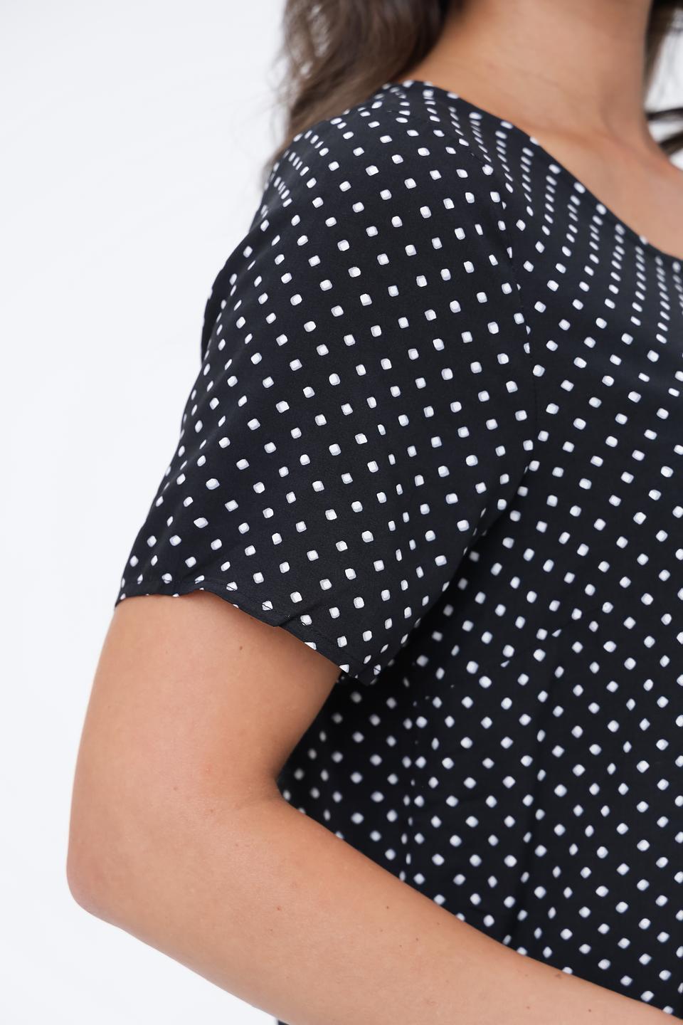 Блуза Broadway в горошек чёрный