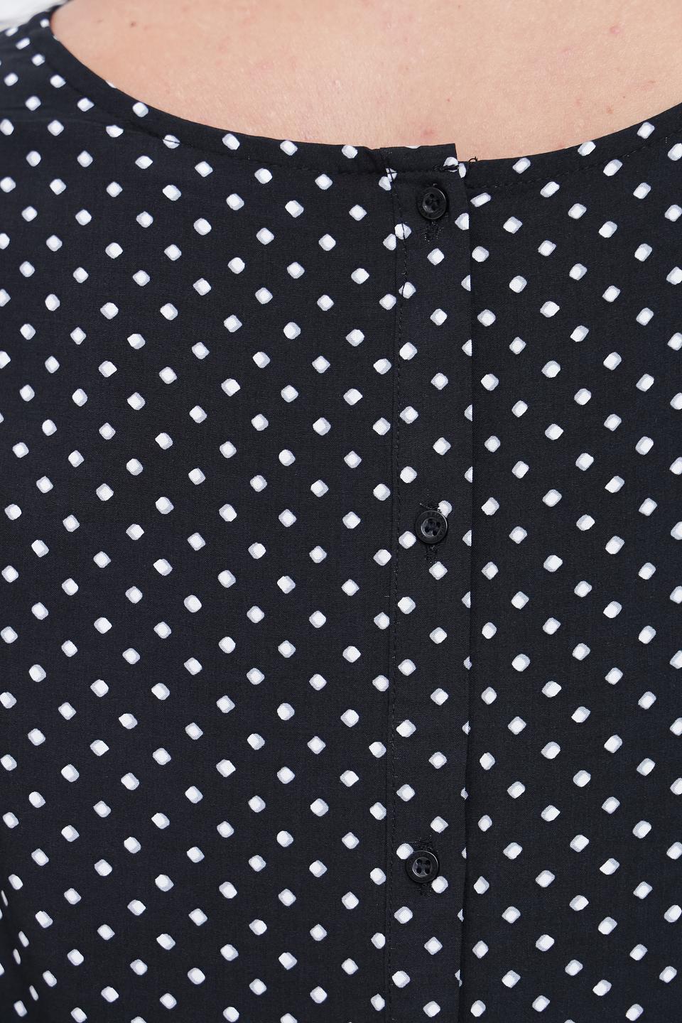 Блуза Broadway в горошек чёрный