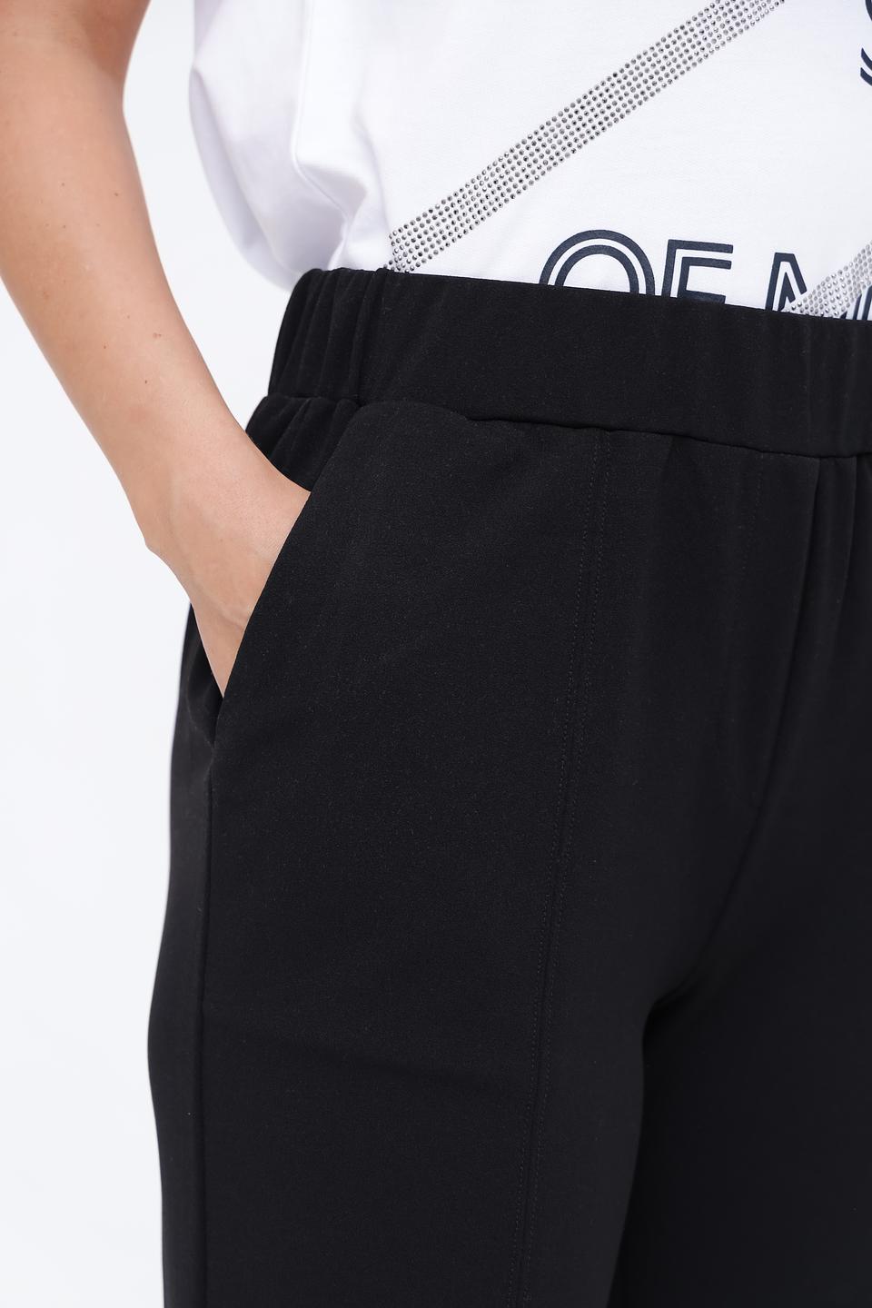 Брюки клёш Broadway чёрные