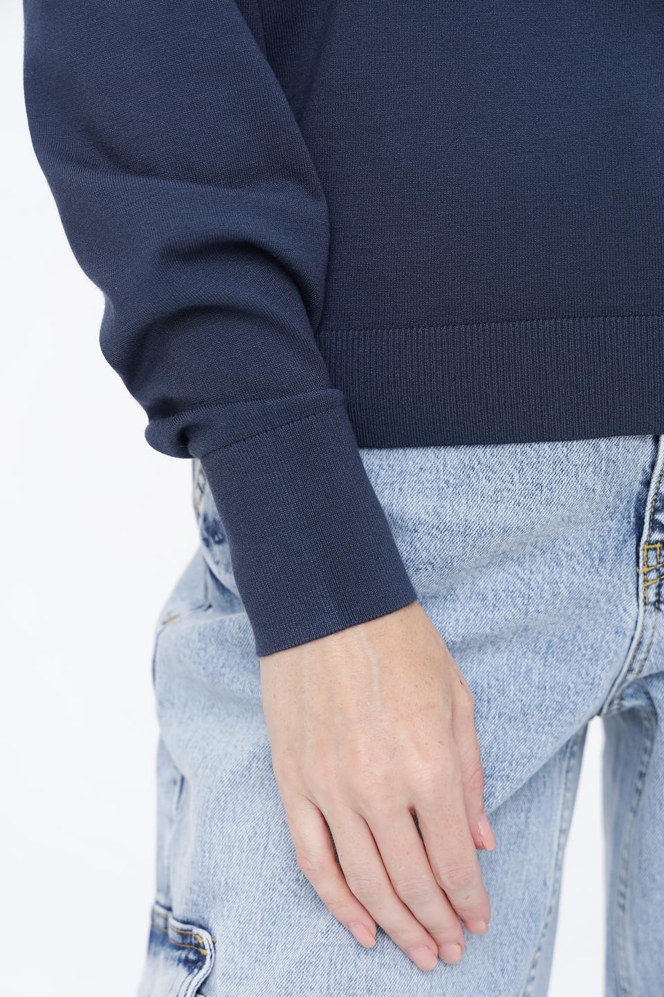 Пуловер Luisa Cerano синий базовый