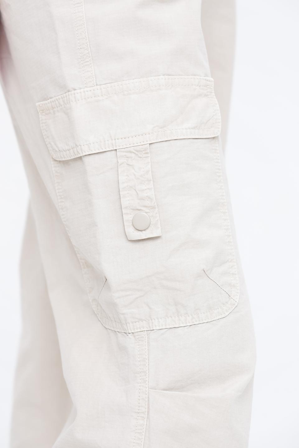 Брюки карго Oui бежевые