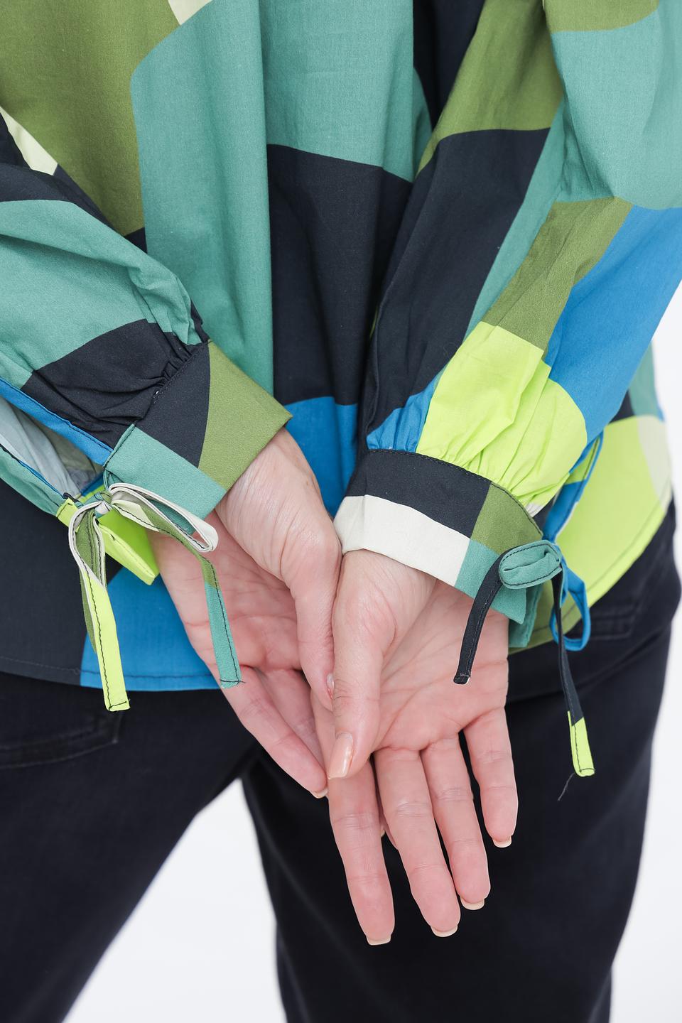 Блуза Oui с геометрическим принтом