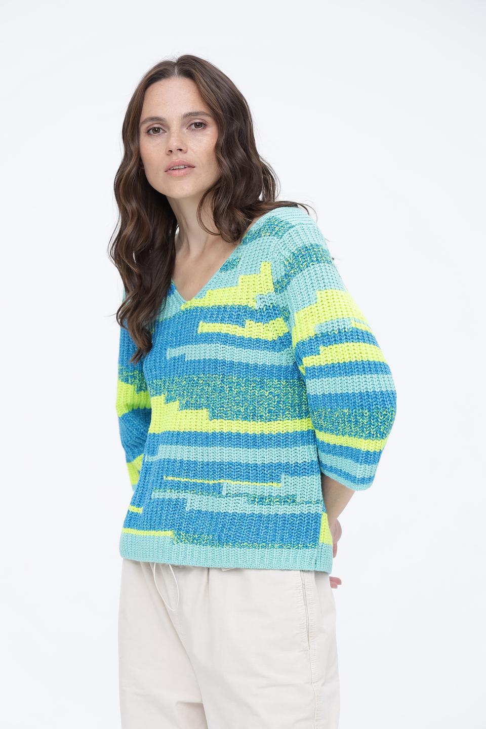 Пуловер Oui с v-образным вырезом