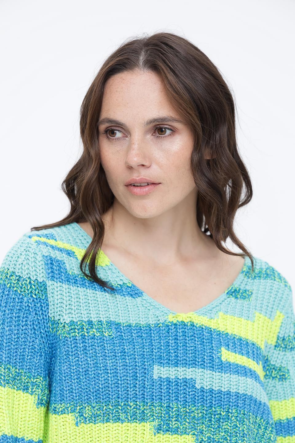 Пуловер Oui с v-образным вырезом