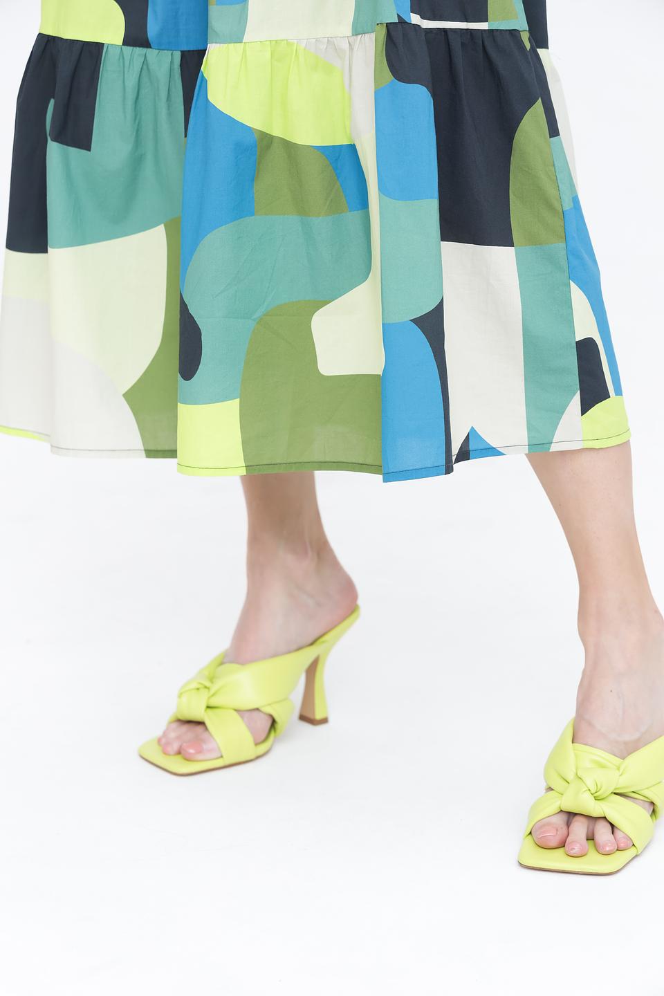 Платье Oui с геометрическим принтом