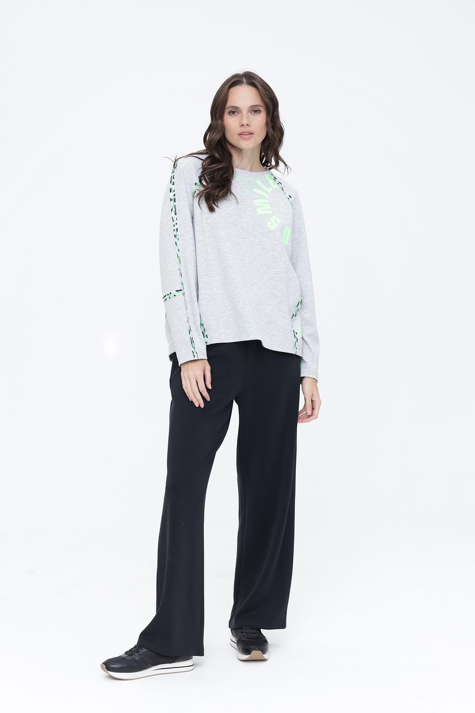 Пуловер Marc Cain с принтом "Smile"