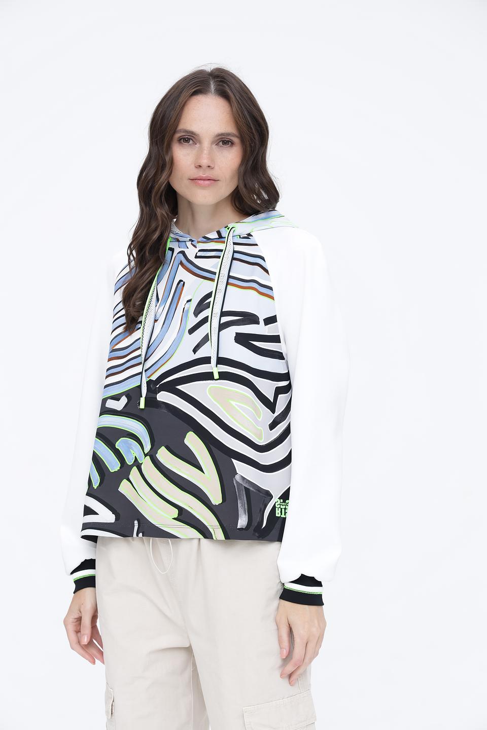 Пуловер Marc Cain с принтом