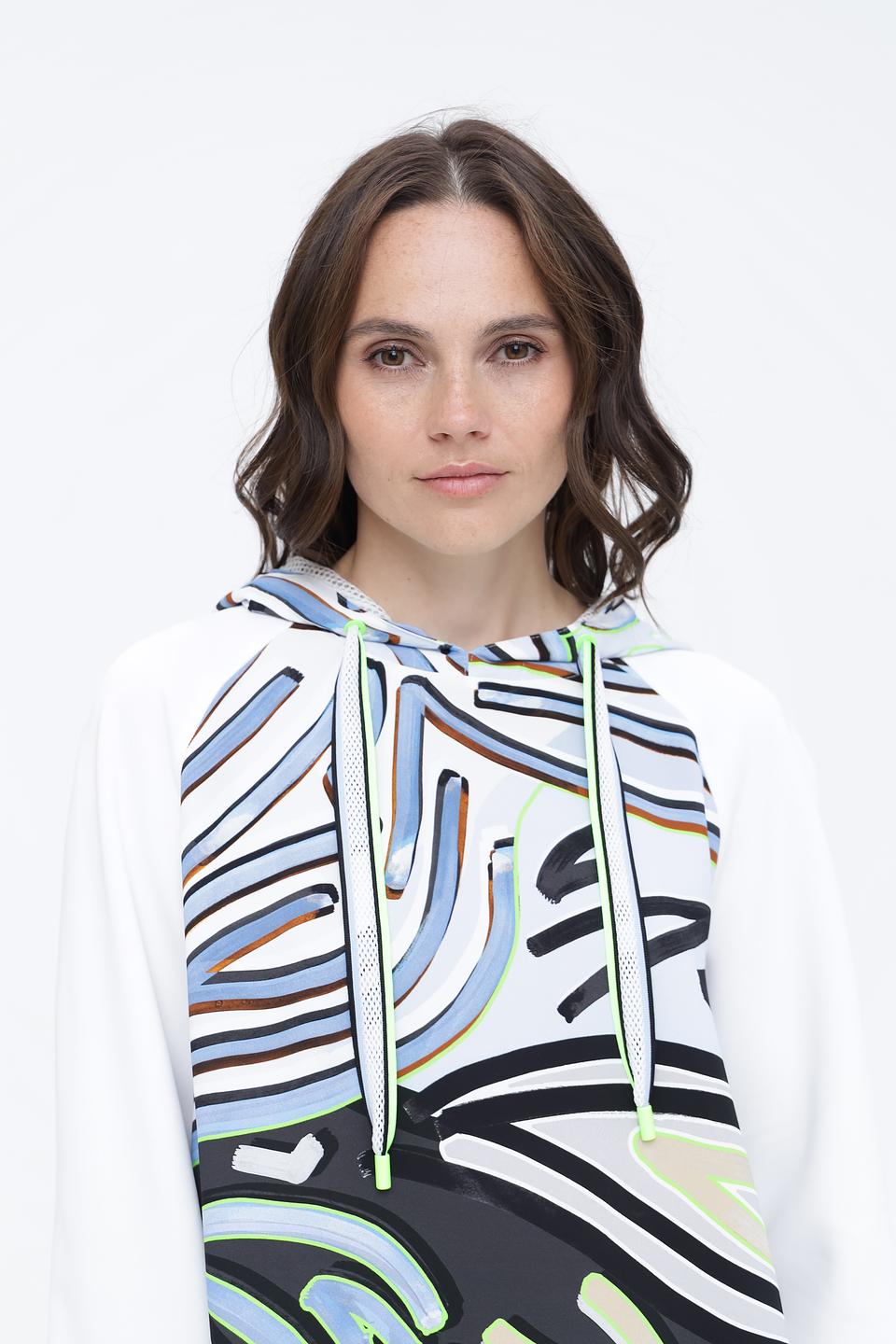 Пуловер Marc Cain с принтом