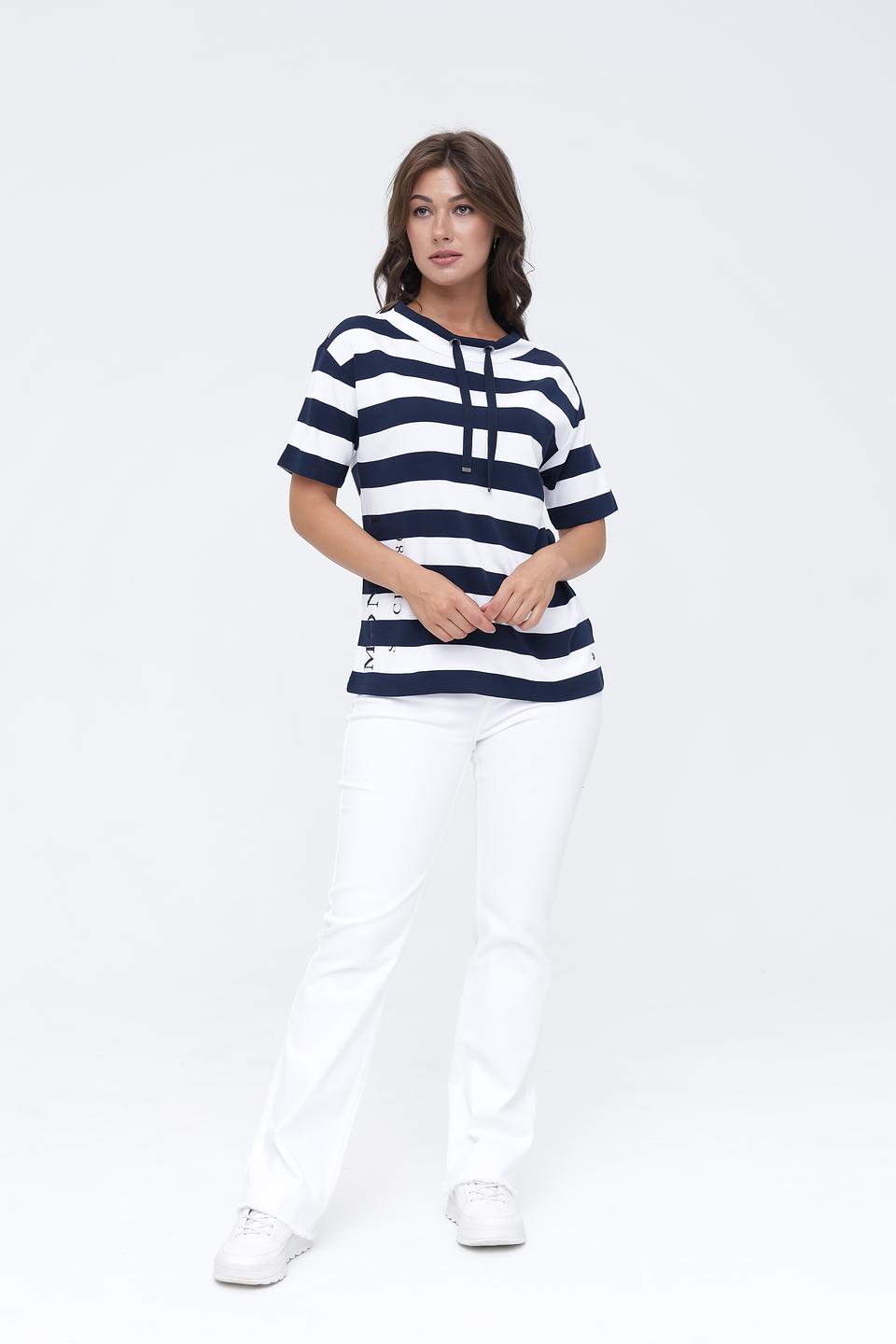 Пуловер Monari в полоску