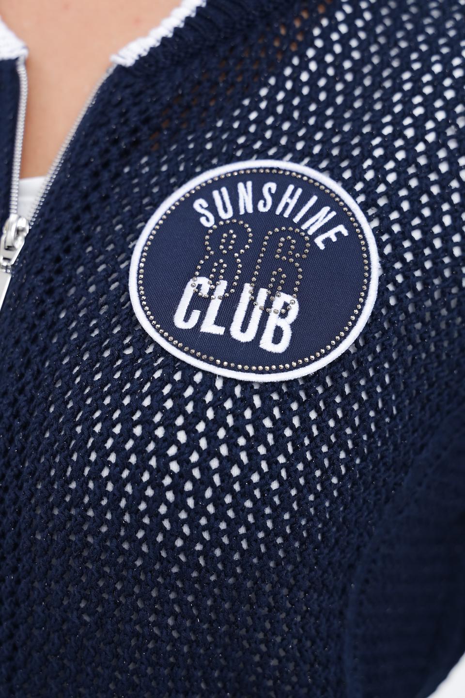 Жакет Monari с вышивкой синий