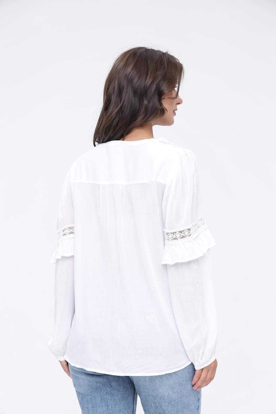 Блуза Monari с воланами белый