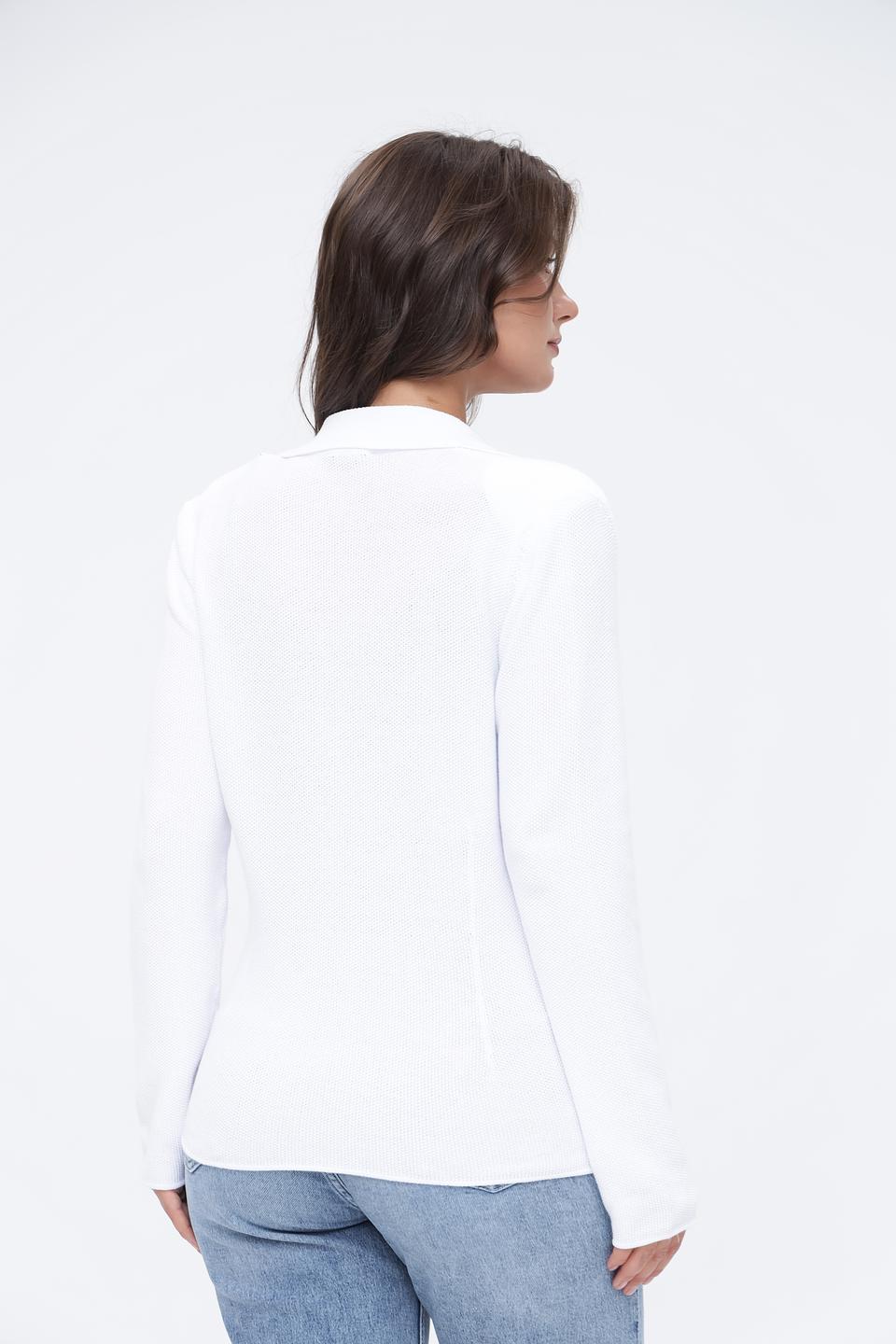 Жакет Monari белый трикотажный