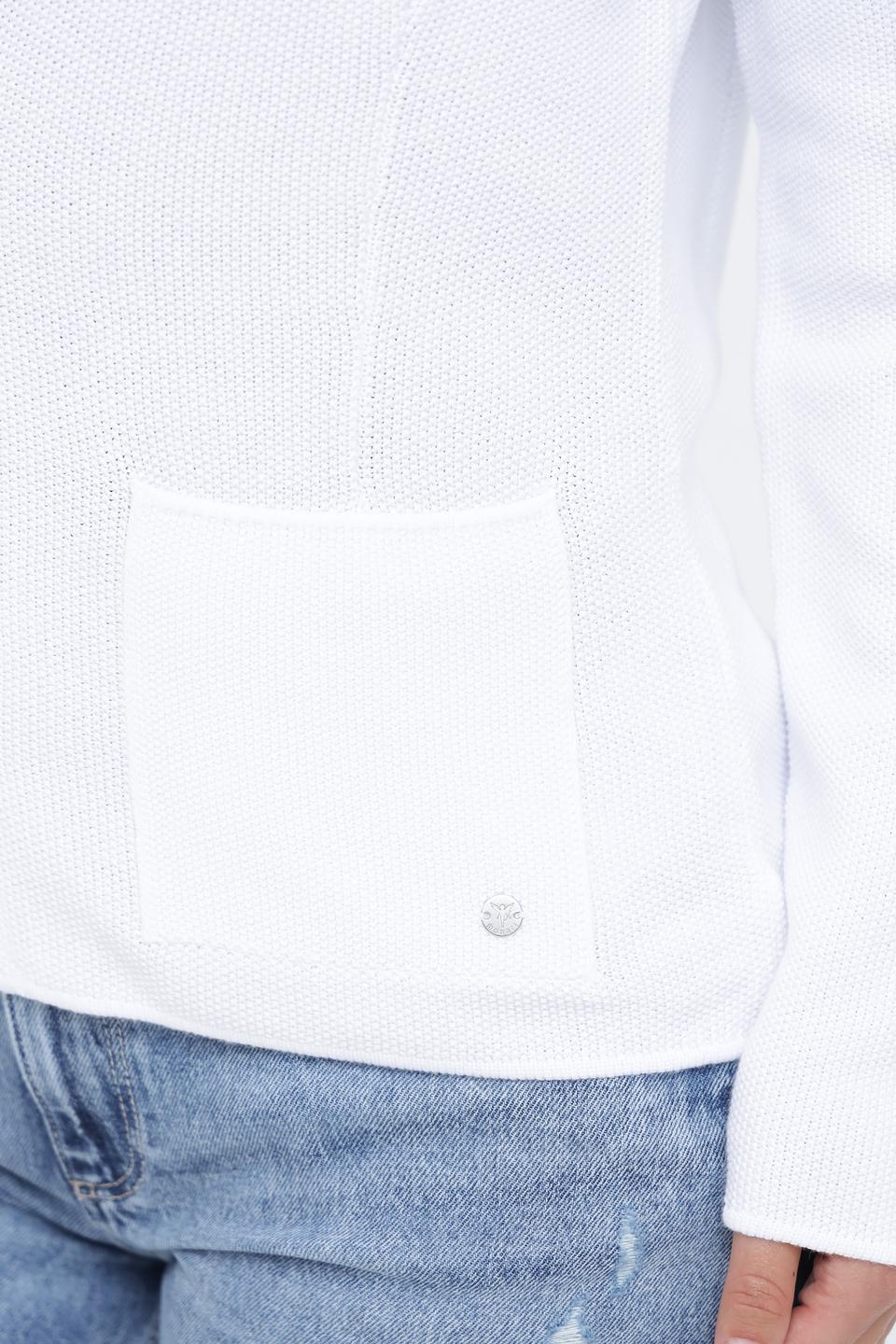 Жакет Monari белый трикотажный