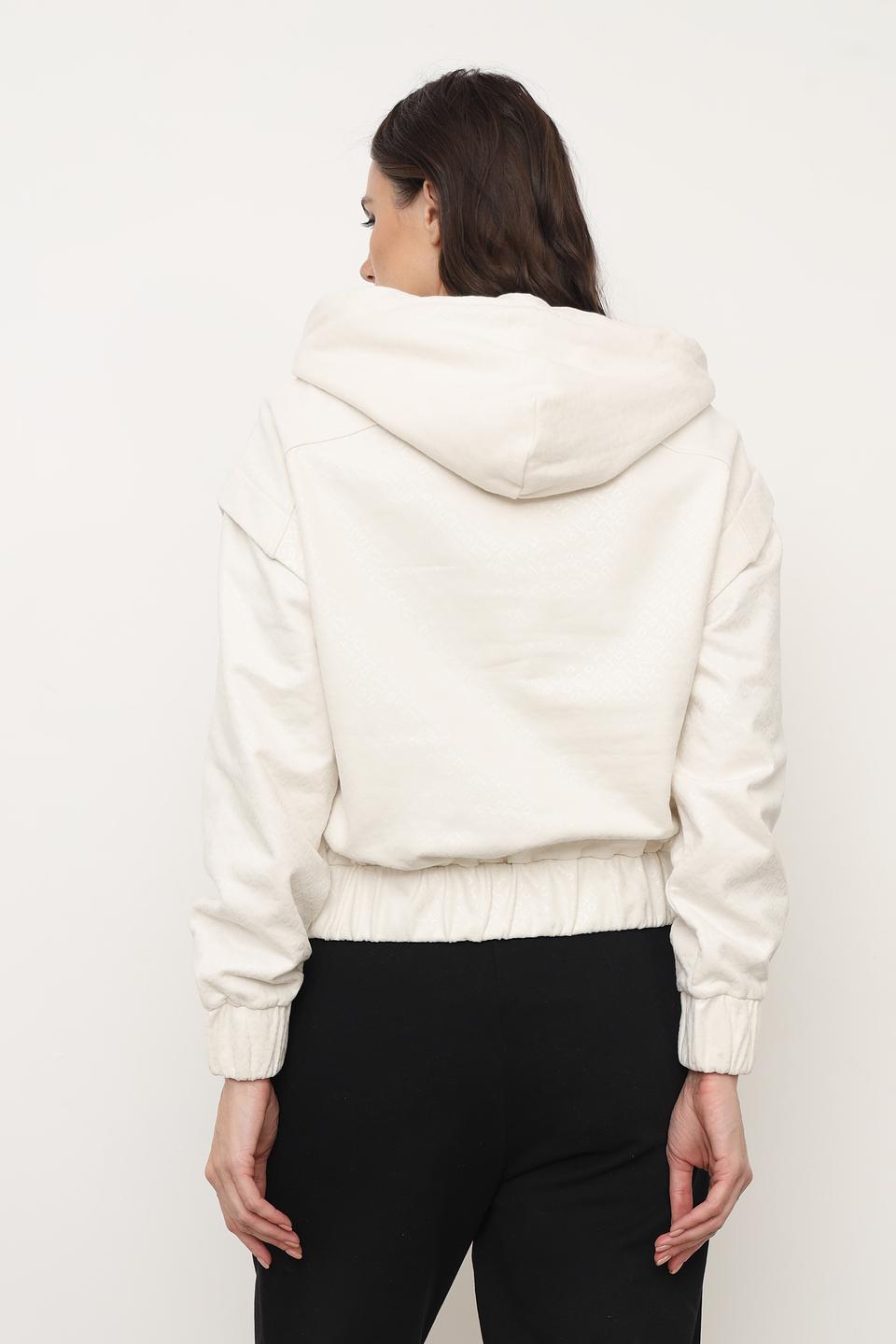 Джемпер Boss Black с молнией кремовый