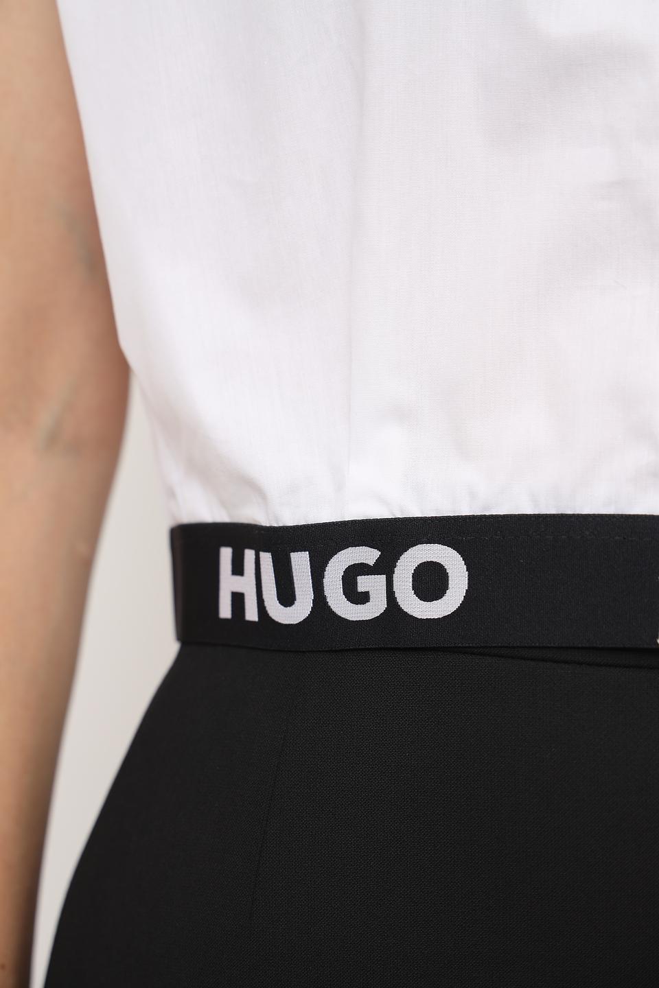 Рубашка Hugo женская белая с коротким рукавом