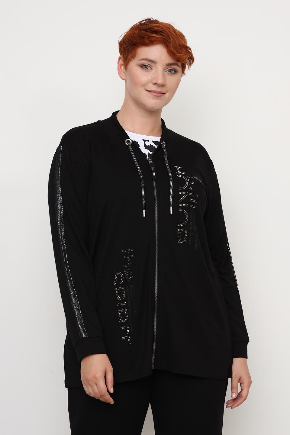 Кардиган Doris Streich чёрный с декором