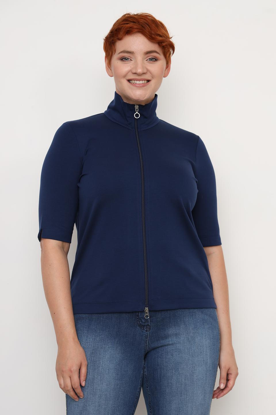 Пуловер Margittes с молнией синий