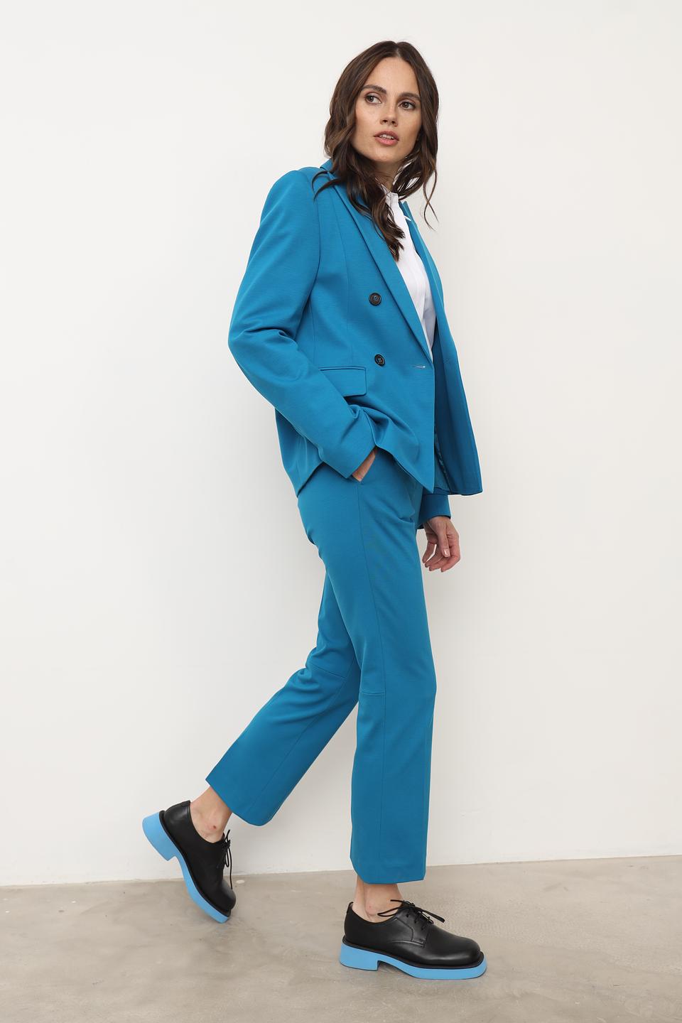 Брюки классические Luisa Cerano бирюзовые