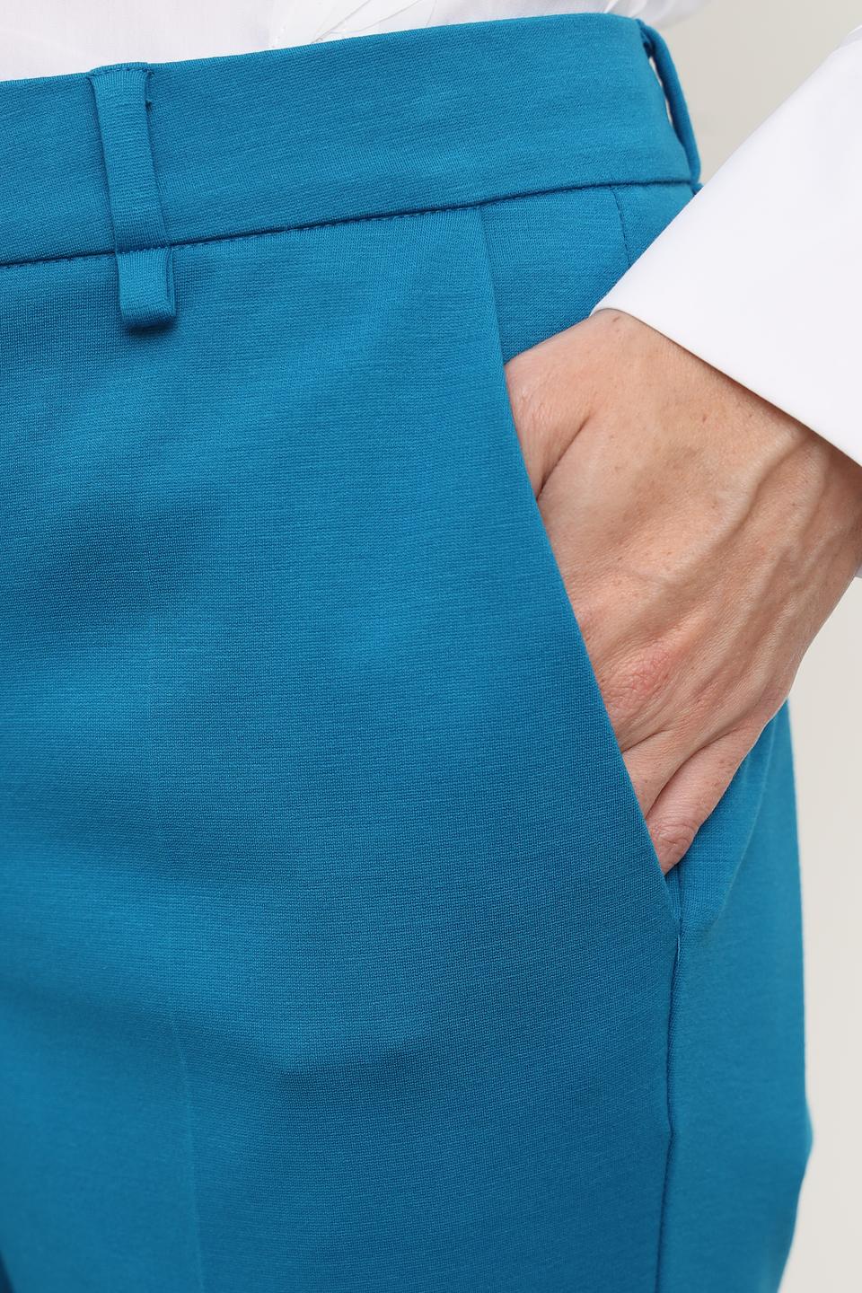 Брюки классические Luisa Cerano бирюзовые