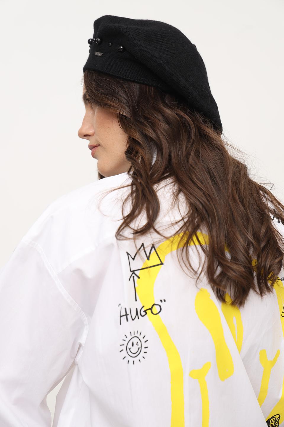 Берет Wegener с бусинами чёрный