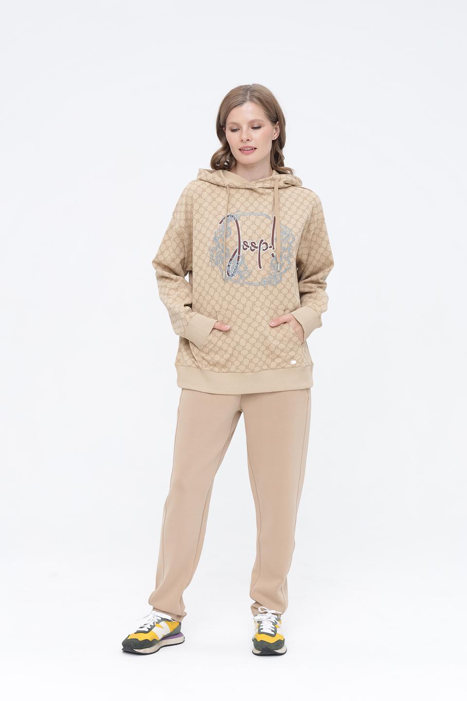 Джемпер Joop! с логотипом бежевый