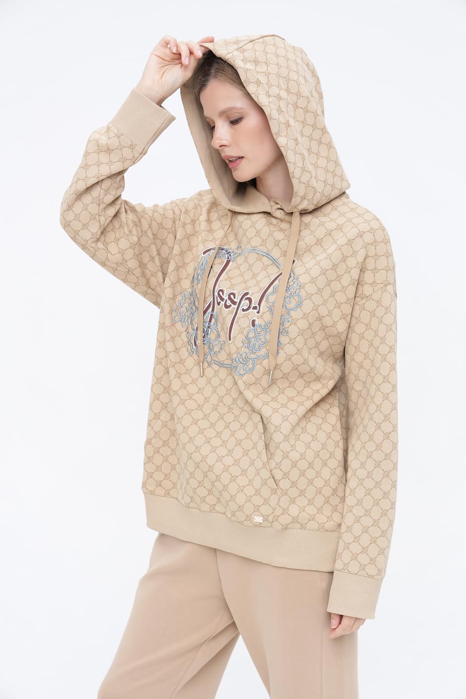 Джемпер Joop! с логотипом бежевый