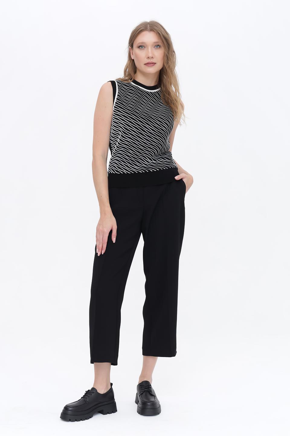 Топ Boss Black полоска чёрный