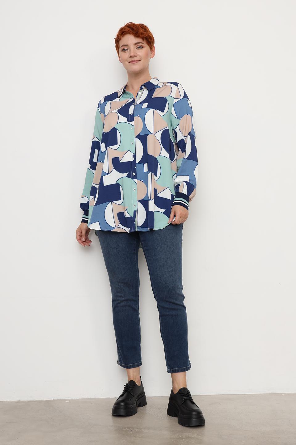 Рубашка Frapp с геометрическим принтом