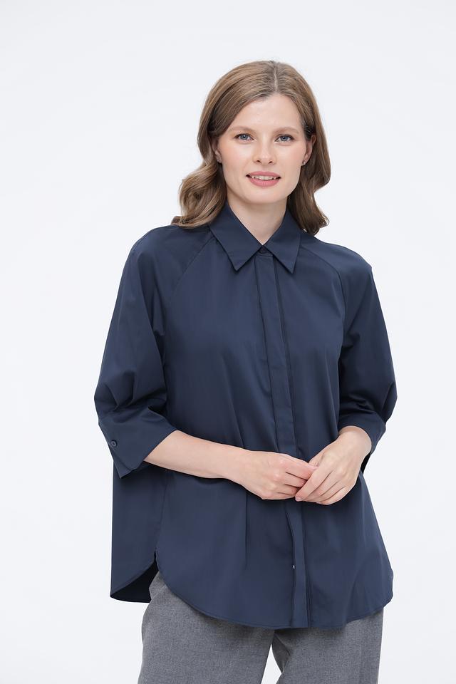 Рубашка Luisa Cerano темно-синяя
