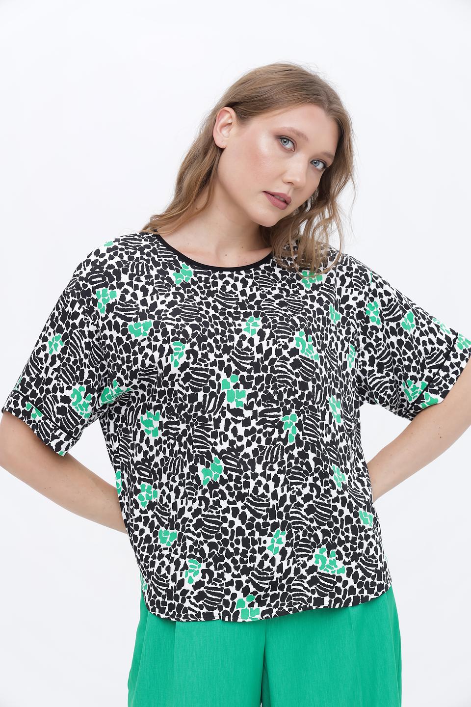 Блуза Taifun с принтом