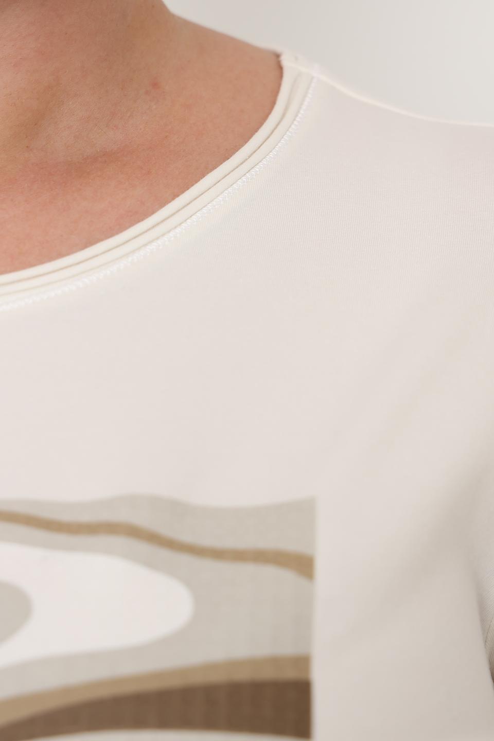 Лонгслив Bianca с абстрактным принтом