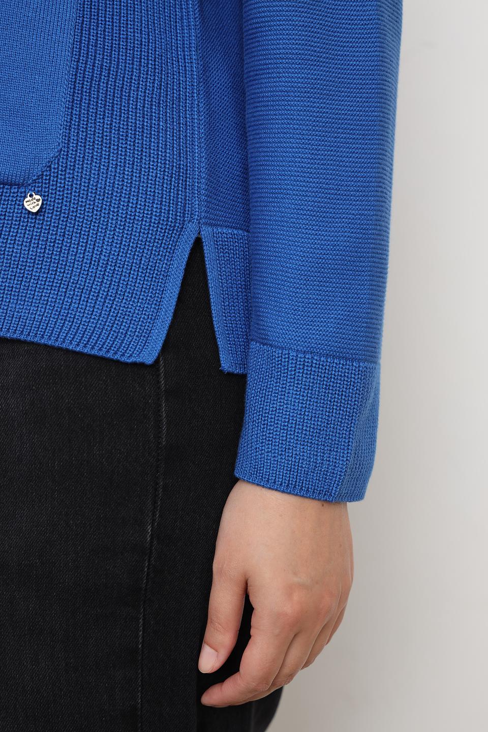 Кардиган Rabe collection синий с карманами