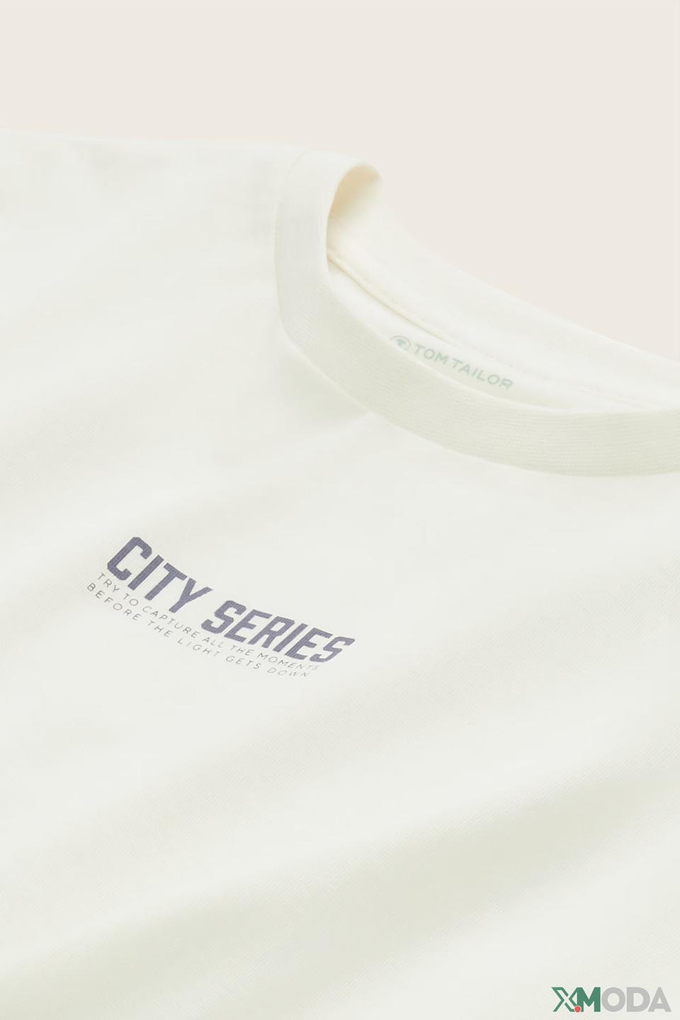 Лонгслив Tom Tailor белый