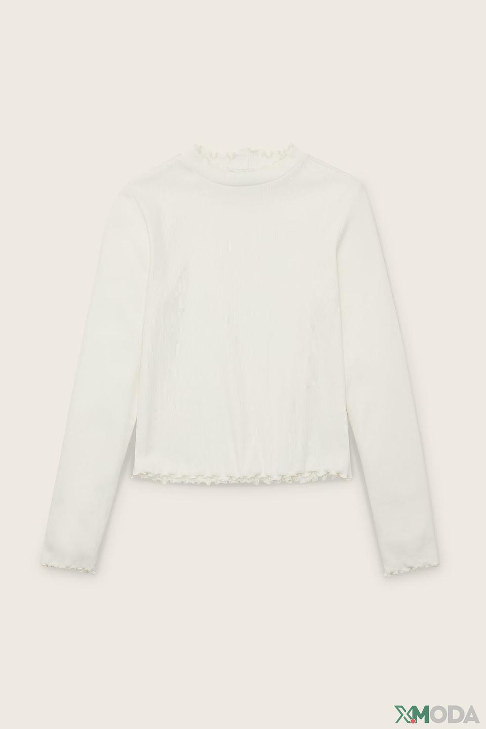 Лонгслив Tom Tailor дев. с рюшами