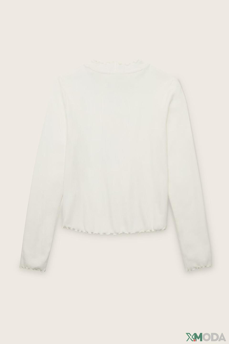 Лонгслив Tom Tailor дев. с рюшами