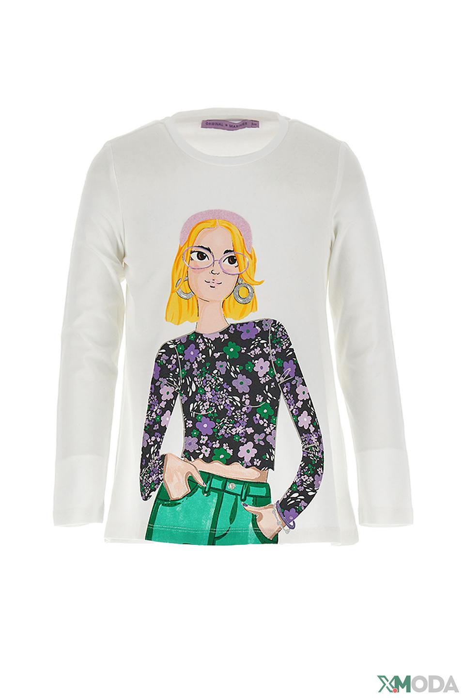 Лонгслив Original Marines дев. с принтом