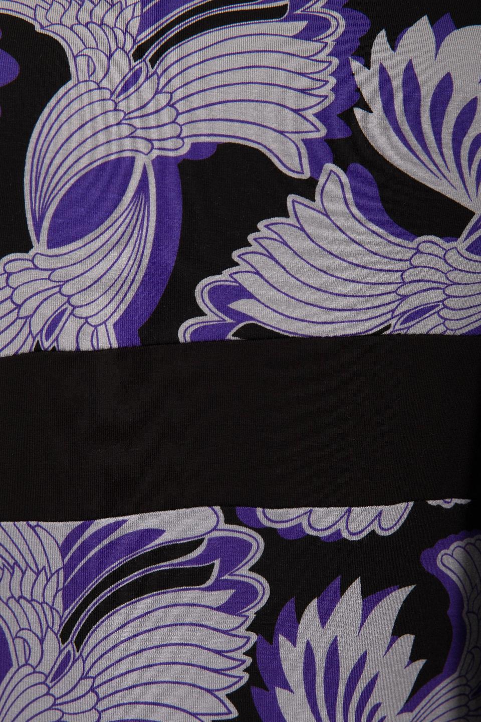 Блуза Pezzo с принтом, чёрного цвета