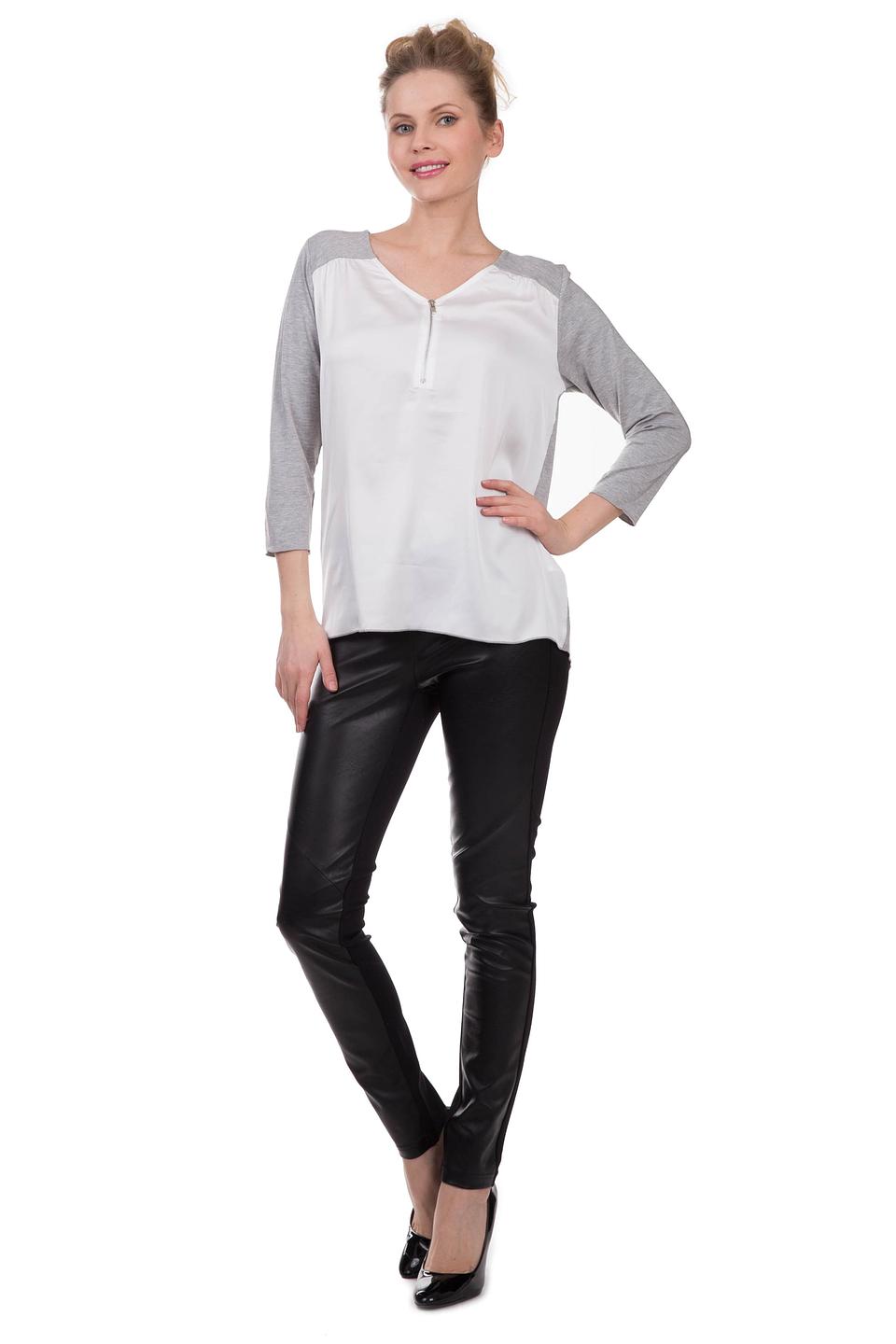 Блуза Betty Barclay белая с серым