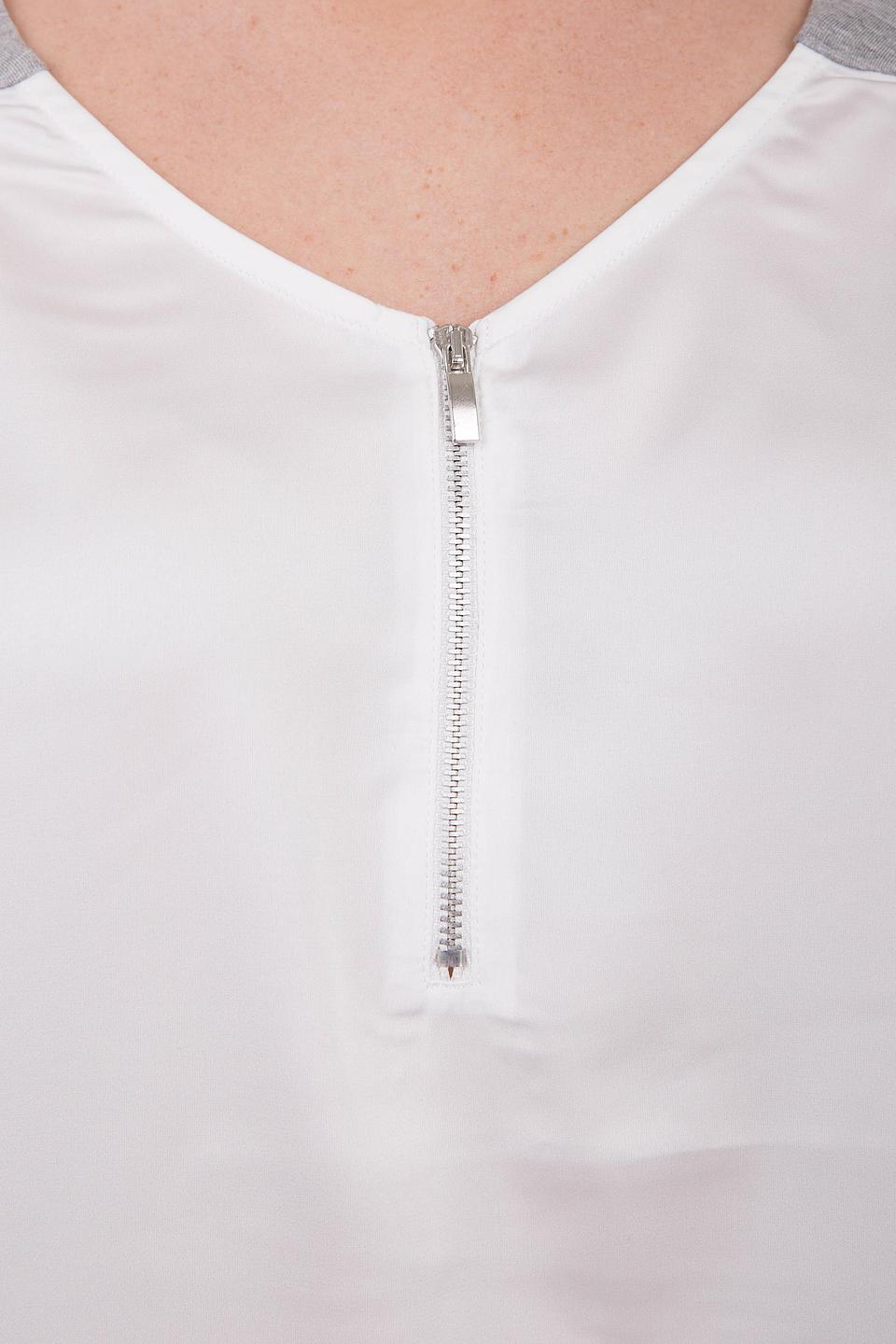 Блуза Betty Barclay белая с серым