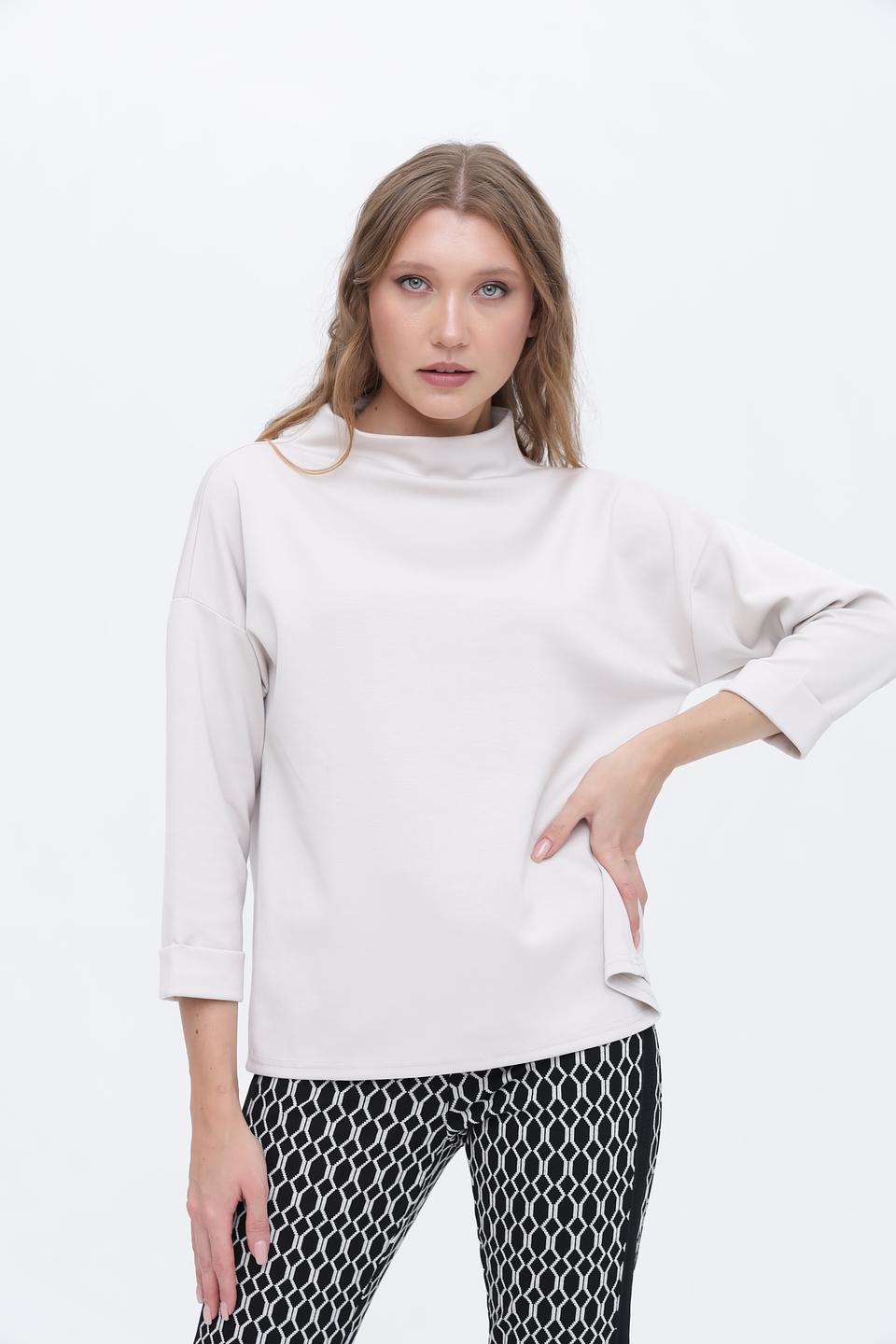 Пуловер Broadway бежевый с рукавом 3/4