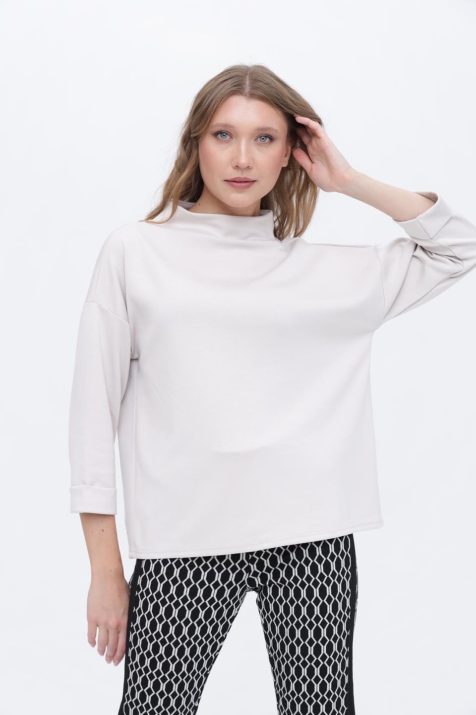 Пуловер Broadway бежевый с рукавом 3/4